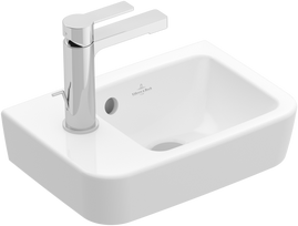 Vonios kriauklė Villeroy & Boch O.novo Compact 36x25cm, Kairė pusė, Balta 43423601