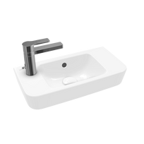 Vonios kriauklė Villeroy & Boch O.novo Compact 50x25cm, Kairė pusė, Balta 4342L501