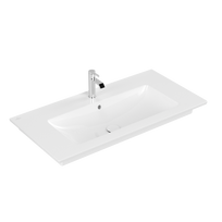 Vonios kriauklė Villeroy & Boch Venticello 100x50 cm su CeramicPlus apdaila, balta 4104ALR1
