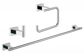Grohe Essentials Cube aksesuarų rinkinys StarLight® apdaila, chromuotas 40777001