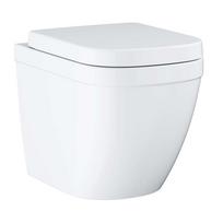 Tualetas GROHE Euro Ceramic Rimfree Triple Vortex su SoftClose dangčiu, Baltas 39839000