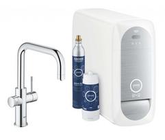 Virtuvės kranas GROHE Blue Home Connected su filtru ir aušinimu StarLight® apdaila, chromuotas 31456001