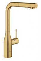 GROHE Essence virtuvinis maišytuvas su išsitraukiančia galvute PVD apdaila brushed cool sunrise 30270GN0