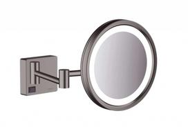 Kosmetinis veidrodis Hansgrohe AddStoris su LED apšvietimu, šlifuotas juodas chromas 41790340