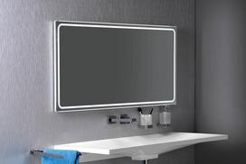 Vonios kambario veidrodis Sapho Gemini II su LED apšvietimu 120x60cm GM120