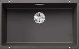 Virtuvės kriauklė BLANCO SUBLINE 700-U SILGRANIT™ PuraDur™ Rock Grey InFino O.AF, akmens pilka 523443