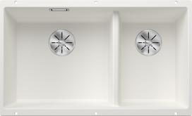 Virtuvės kriauklė BLANCO SUBLINE 430/270-U SILG PDUR White InFino O.AF SILGRANIT™, PuraDur™, Balta 523155