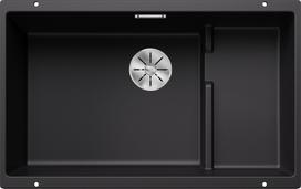 Virtuvės plautuvė BLANCO SUBLINE 700-U Level SILG PDUR Black M.ZUB InFino O.AF Juoda, SILGRANIT™ 526003