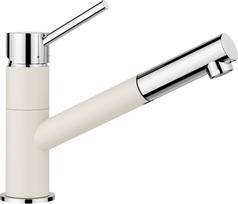 Virtuvinis maišytuvas BLANCO KANO-S Soft švelniai baltas/chromas HD 526953