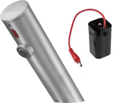 Vonios kriauklės maišytuvas Deante SENSE SENSOR STEEL be temperatūros reguliavimo 4xAA(LR6), Steel BQR_F28R
