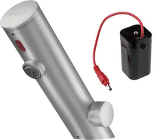 Vonios kriauklės maišytuvas Deante SENSE SENSOR STEEL su temperatūros reguliavimu 4xAA(LR6), Steel BQR_F29R
