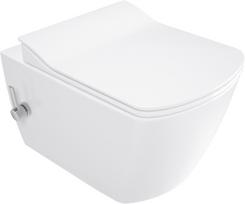 Pakabinamas unitazas su bide funkcija Deante Blur Rimfree, su bide maišytuvu, dangčiu Chromuotas CDZ_6WPW