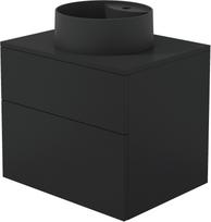 Vonios spintelė Deante Prizma su granito kriaukle 360 mm, juoda SDNB6SNU4B