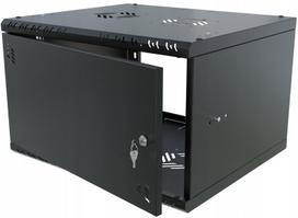 19 colių 6U 450 mm pakabinama serverių spinta su metalinėmis durimis, juodos spalvos, „Stalflex“
