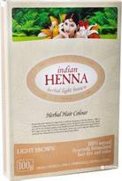 Plaukų dažai chna pagrindu Indian Henna Light brown 100 g