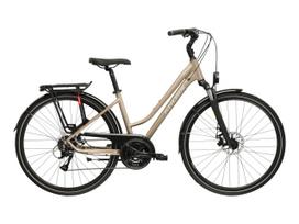 KROSS Trans 3.0 D MY26 / Brown-Silver Matte / moteriškas miesto dviratis (28") (M)