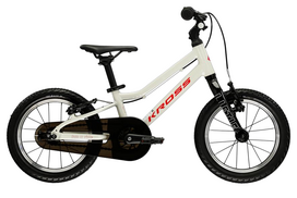 KROSS Liftie 14 U / White-Grey-Red Gloss / vaikiškas dviratis (14")