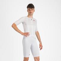 Castelli FREE AERO RACE S / White / dviratininko šortai su petnešomis (L)