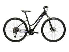 KROSS Evado 7.0 D bla-pur g moteriškas hibridinis dviratis (28") MY25 (M)
