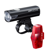 CatEye AMPP400S + ViZ100 / USB pakraunamų žibintų komplektas