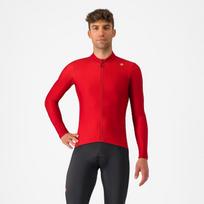 Castelli ESPRESSO THERMAL / Rich Red / dviratininko marškinėliai su ilgomis rank (XXL)
