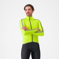 Castelli ULTRA RAIN CAPE / Electric Lime/Silver Reflex /  dviratininko striukė nuo lietaus (L)