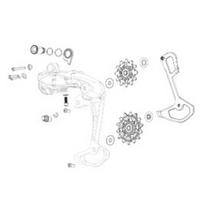 SRAM XX1/X01 Eagle X-Sync galinio 12 pavarų perjungėjo ratukai