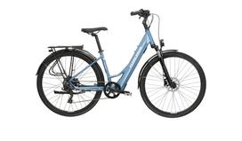 KROSS Trans Hybrid LS 1.0 349 Wh blu-whi g elektrinis miesto dviratis (28")