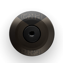 PRO Gap Cap Carbon 1-1/8" / 25 mm / Black vairo kolonėlės dangtelis su vairo kolonėlės plėtikliu