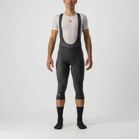 Castelli ENTRATA 2 Black dviratininko šortai žemiau kelių su petnešomis (L)