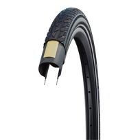Schwalbe Road Cruiser K-Guard Green 37-622/28x1.40 Black/Gumwall Wire padanga