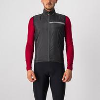 Castelli SQUADRA STRETCH Light Black/Dark Gray dviratininko liemėnė nuo vėjo (XXL)