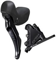 Shimano GRX ST-RX400-L + BR-RX400-F priekinių hidraulinių diskinių stabdžių/pavarų komplektas