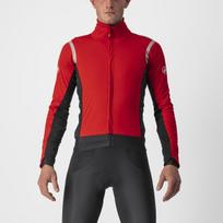 Castelli ALPHA RoS 2 Red/Silver Reflex-Dark Gray dviratininko striukė (L)