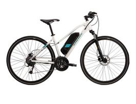 KROSS Evado Hybrid 1.0 whi-tur g Moteriškas Elektrinis Hibridinis Dviratis (28") (M)