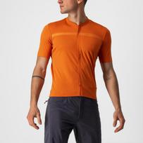 Castelli UNLIMITED ALLROAD oranžiniai dviratininko marškinėliai (XXL)