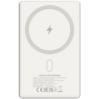 CANYON OnPower 505 slim Magsafe power bank, 5000 mAh, PD20W, Beige