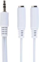 Gembird 3.5mm Audio Splitter, 10cm, White