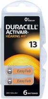 Duracell Hearing Aid 13 (A13) Pack of 6