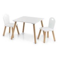 Zeller 2 CHAIRS, DESK, SCANDI FOR KIDS, WHITE