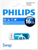 PHILIPS 16GB USB 2.0 Snow Edition, Blue