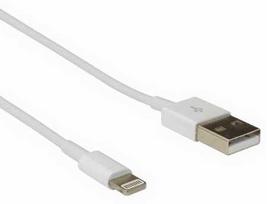 Sbox USB-A to iPhone 7, 1m, White