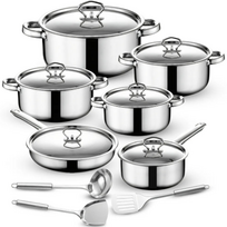 RETOO OR205 Set of pots with lids and kitchen utensils