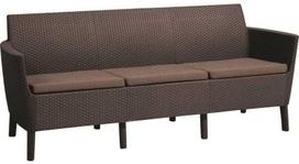 Keter Salemo 3-Seater Brown Sofa