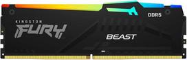 KINGSTON Fury Beast RGB Black 64GB DDR5 5600MHz DIMM KF556C40BBAK4-64