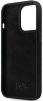 Karl Lagerfeld "KLHCP13LSMHCNPK Silicone with Metal Pin for iPhone 13 Pro/13" Black