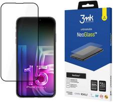 3MK "NeoGlass screen protector for iPhone 15 Plus" Black