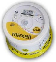 MAXELL CD-R 700MB 52x PRINTABLE CAKE 50 pcs