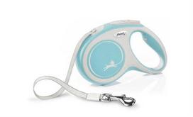 Flexi automatic leash New Comfort XS, 3 m tape, color: light blue