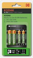 Kodak USB Fast Charger 2xAA + 2xAAA